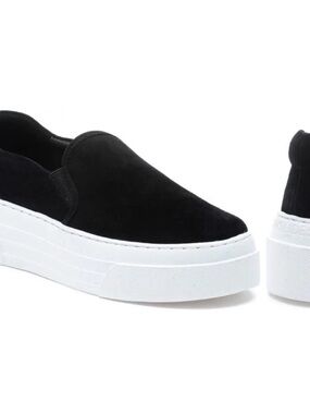 Women’s J/Slides Black Slip-On Platform Sneakers